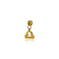 Golden Libra zodiac charm pendant in stainless steel for DIY jewelry and necklaces - Libra / Gold