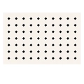 French cream carpet featuring black geometric diamond pattern on light beige background - Loop Velvet - No Mountain In Sight