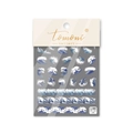 Autocollants nail art japonais en relief avec motifs de vagues bleues et design 3D - TA55 (Vagues de Pulvérisation)