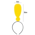 Yellow exclamation mark headband for Halloween, 20cm height sizing display - Yellow Exclamation Mark