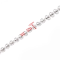 Eslabón de cadena de trébol pulido para joyería DIY con medidas 6mm, 8,5mm y 13,8mm - Cadena de Trébol de 13.8mm / Color Acero