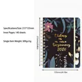 Blue floral A5 spiral planner for 2026 with 140 pages and 100g premium paper - Pearly Shine (2026)