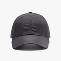 Deep charcoal grey quick-dry baseball cap for men with premium reinforced stitching - Adjustable / Dark Gray