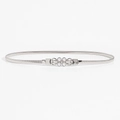 Silver elastic spring waist chain belt with flower-shaped buckle and faux pearl details - 19409 Silver Flower Pearl Buckle