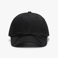 Minimalist black quick-dry baseball cap with a fabric bow tie detail for women - Black / Adjustable