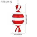 Red and white striped Christmas candy ornament 20.5cm tall for tree decoration - 20cm Red White Stripe Candy