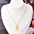 Franse vintage gouden ketting met tulp hanger en elegante satelliet ketting voor dames - Vierkante Roos Ketting