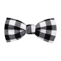 Nœud papillon classique à carreaux noirs et blancs pour chats et chiens accessoire - Carreaux Noir et Blanc