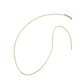 Minimalist golden stainless steel chain necklace with a sleek vertical bar pendant - Gold Adjustable Necklace