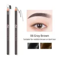 06 Grey Brown 2mm ultra-slim pull-line eyebrow pencil with spoolie brush and swatches - 2mm Ultra-Fine (Quick Draw) / 06# Slim Grey Brown
