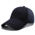 Donkerblauwe ademende mesh baseballcap met A.R.S COLLECTION 3D-borduurwerk detail - Marineblauw