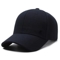 Dunkelblaue Herren Baseballkappe mit metallenem AL-Logo und Baumwolltwill-Stoff - Verstellbar / Marineblau
