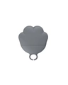 Cuillère à chat en silicone gris foncé et ouvre-boîte avec motif de patte de chat - Couvercle de Boîte Gris