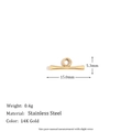 Mini OT Toggle Ring - Gold