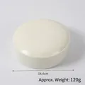 White PU slow rebound bread squishy toy 14.4cm diameter 120g weight soft sensory model - Large Round White Bread