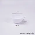 Miniature white ceramic dollhouse bowl for DIY crafts, dimensions 3cm wide and 1.5cm high - 3cm White Bowl (with Hole)
