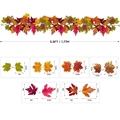 Herfst esdoornblad slinger van 1,77m in levendige oranje en rode tinten voor decor - Stijl V Ahornblad / 1,75 m