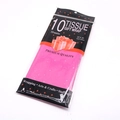 Pink tissue gift wrap with silver star patterns, 10 sheets per pack for Christmas decor - Glitter Rose Red