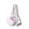 Foldable pink and grey pooper scooper for dogs with ergonomic handle and spring mechanism - Large size Taro Purple