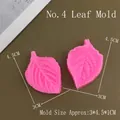 Stampi in silicone alimentare con venature realistiche di foglie per pasta di zucchero - Stampo a foglia n. 4