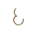 20G rainbow 316L stainless steel seamless hinged segment ring for septum and helix - 6mm / Rainbow