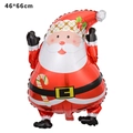 Cartoon Santa Claus foil balloon for Christmas decoration, measuring 46x66cm size - Santa Claus