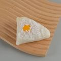 Realistic PVC sticky rice dumpling model with simulated yolk and rice texture - Egg Yolk Rice Dumpling