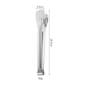 Pinze da cucina in acciaio inossidabile da 28,5 cm con misure di peso e dimensioni - Pinza a 3 Linee 12 Pollici