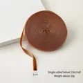 Brown velvet ribbon 1cm wide for DIY Christmas bows and gift wrapping, 10m roll - 1cm*10m / Light Coffee