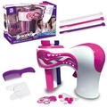 DIY kids friendship bracelet maker kit with pink braiding machine and colorful accessories - 3-Strand Bracelet & Hair Braider Set