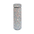 500ml farbige Strass-Smarte Wasserflasche mit LED-Temperaturanzeige am Deckel - Irisierendes Weiß