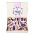 Natural amethyst crystal geode gift set with nine raw stones in white packaging box - Large Amethyst Cluster (With Lid)