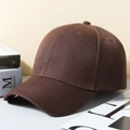 Classic dark brown six-panel cotton baseball cap with a clean minimalist design - Coffee (6-Panel Synthetic)