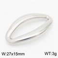Silver geometric hollow rhombus pendant 27x15mm for DIY jewelry making 3g weight - 27mm / Steel