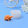 DIY silicone sea turtle mold for making handmade candles and resin crafts in orange color - 48 / White