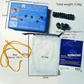 Magnetic chess set variant with 20 pieces, yellow string, bag and English manual - Electroplated Colorful Pieces + 20 Magnetic Pieces + Rope