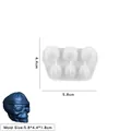 Skull silicone mold for Halloween resin jewelry with DIY dimensions 5.8x4.4x1.8cm - Skull with Pirate Hat