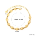 Détails du bracelet coquillage en or 18 carats avec dimensions et marquage S.Steel - Style Pendentif Coquillage Doré (BR286701G)