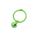 Porte-clés rond vert herbe avec petit grelot assorti pour accessoires de bricolage DIY - Vert clair