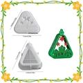 Christmas hollow triangle candle holder silicone molds for DIY resin casting and plaster - Triangular Frame + Star House Lid