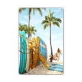 Retro vintage metal surfboards wall decor plaque for American bar and beach home - 11540(37) / 20*30cm
