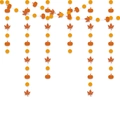 Ghirlanda autunnale con zucca arancione e foglia d'acero per decorazioni feste - 3 Metri / Pois Arancioni + Zucca Arancione + Ghirlanda di Foglie di Acero Arancione