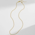 Collana a catena con sfere in acciaio inossidabile placcato oro 18K con moschettone - Catena a sfere regolabile / Oro