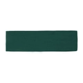 Deep green wide elastic yoga headband with premium knit texture for sports sweat absorption - Dark Green