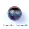30mm colorful layered chakra crystal ball with amethyst lapis lazuli and tiger eye - 30mm Spliced Sphere