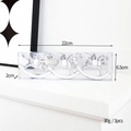 Set of three silver rocking horse Christmas ornaments in clear gift box packaging - Silver Carousel Horse