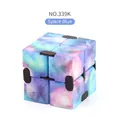 Infinite Cube stress relief toy with space blue galaxy nebula pattern 2x2 blocks - NO.339K / Universe Blue