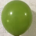 Grass green matte latex balloon 10 inch 2.2g round inflatable party decoration - Olive Green