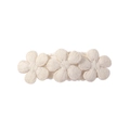 Chic cream-white embroidered daisy flower hair clip for women with three floral patterns - Beige