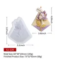 Silikonform für Kerzen mit Gesicht-Blumen-Motiv inkl. fertiger 3D-Prägung und Maßen - Gesicht Lotus